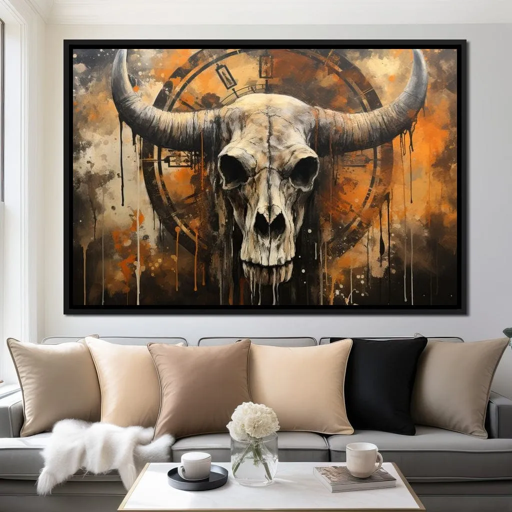 Bull Skull in the Gothic Twilight - Raven Blackwood