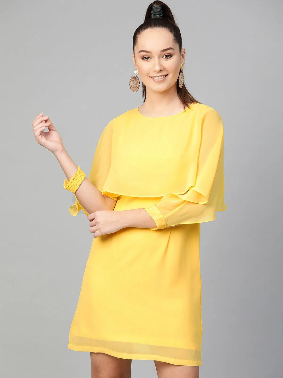 Cape Sleeve Dress