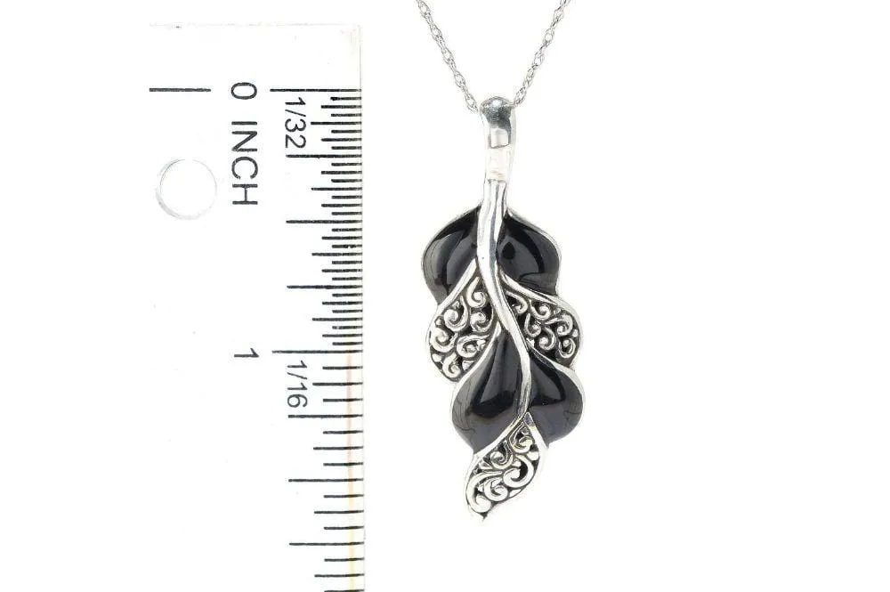 Cascada Leaf Pendant- Paua