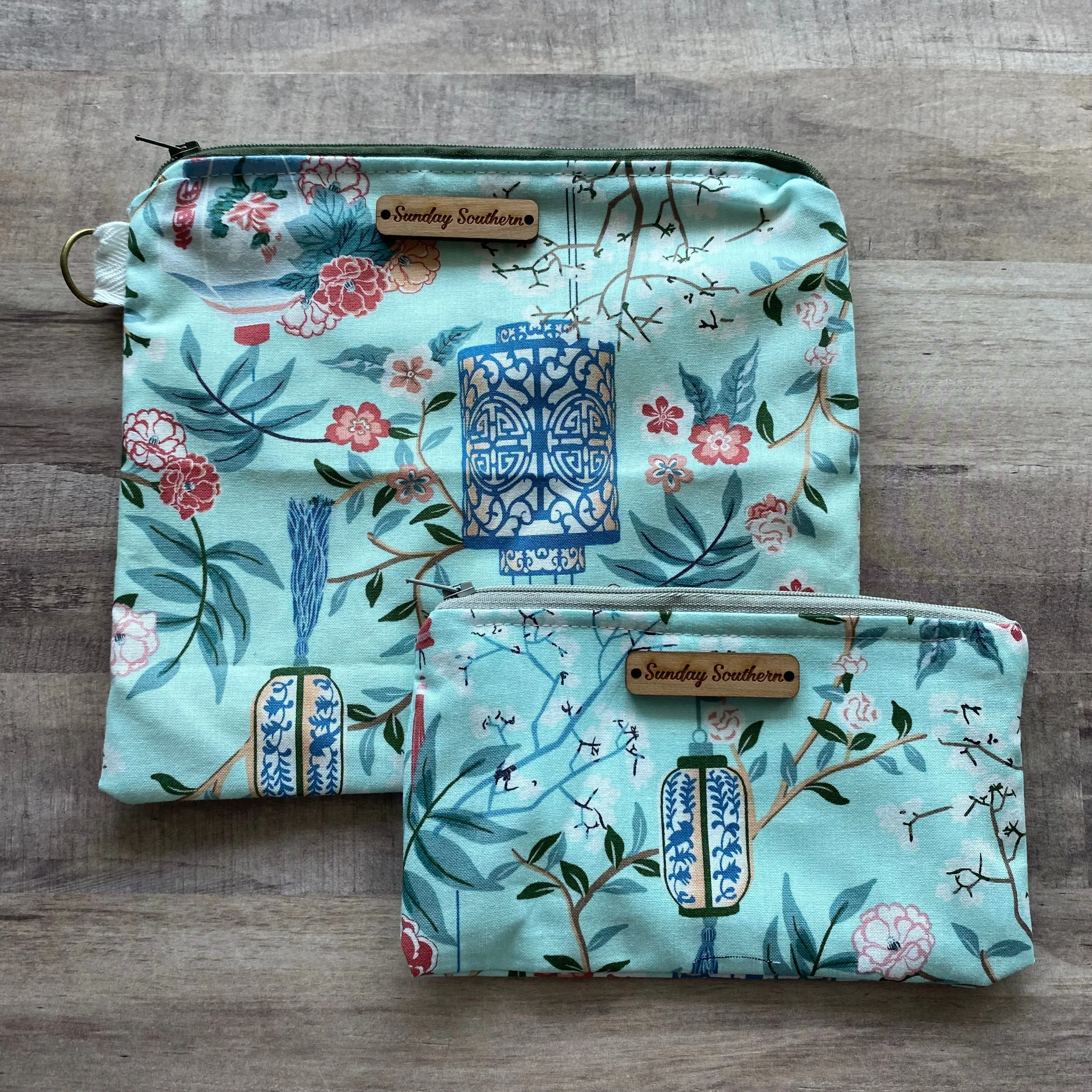 Chinoiserie Lanterns Small Zipper Bag