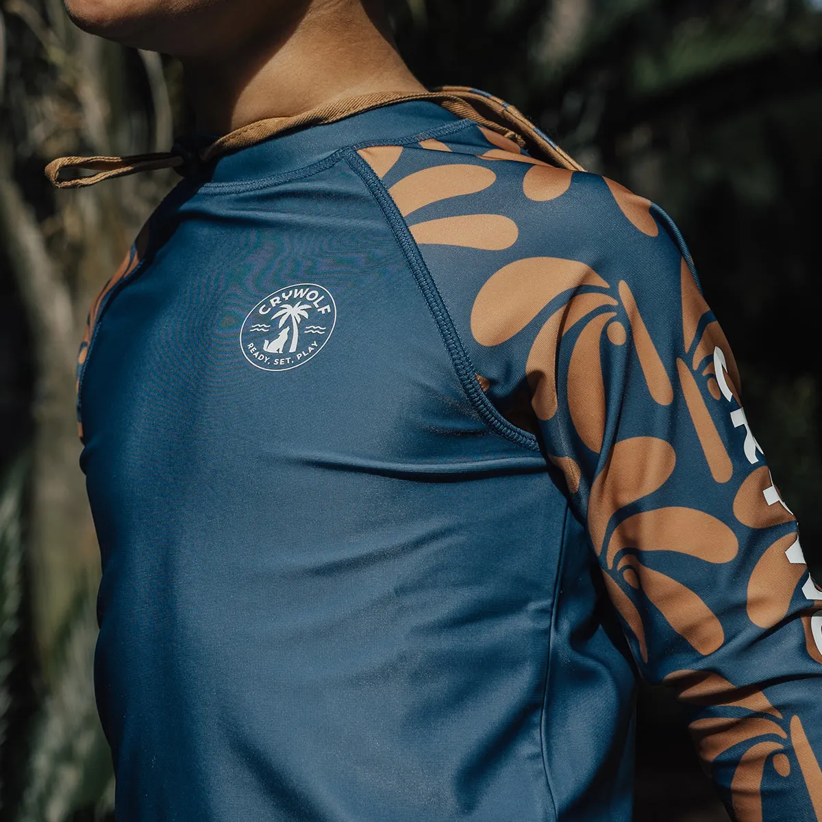 Crywolf Rash Vest - Indigo Palms