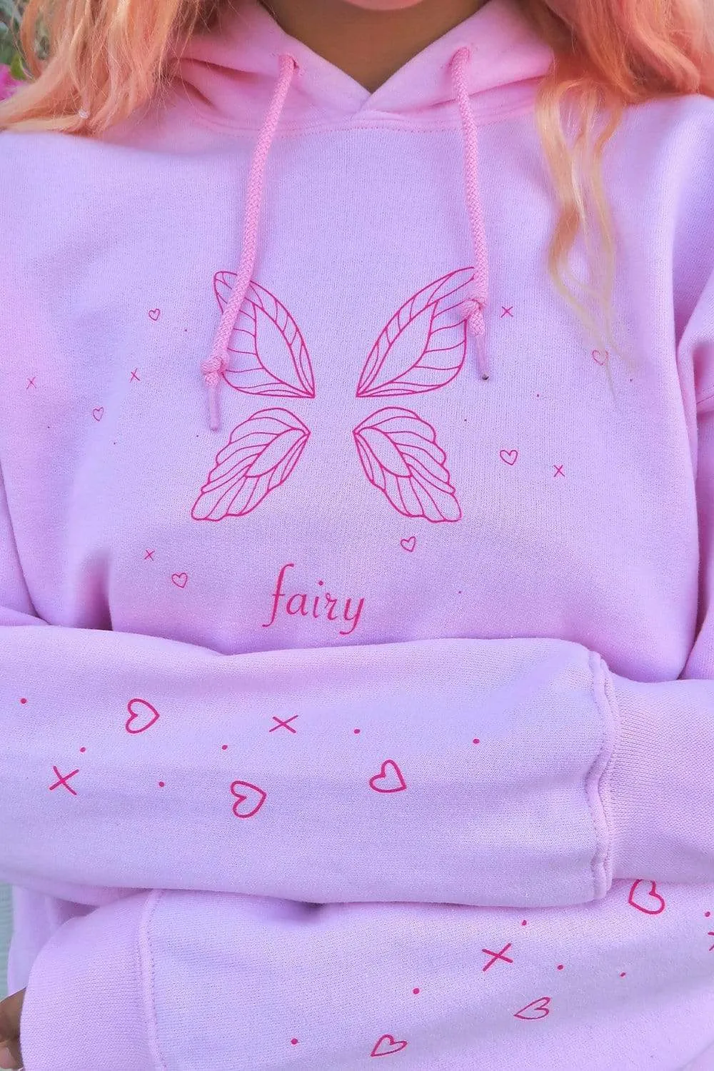 Doux Fairy 'Fairy Wings' Pink Hoodie