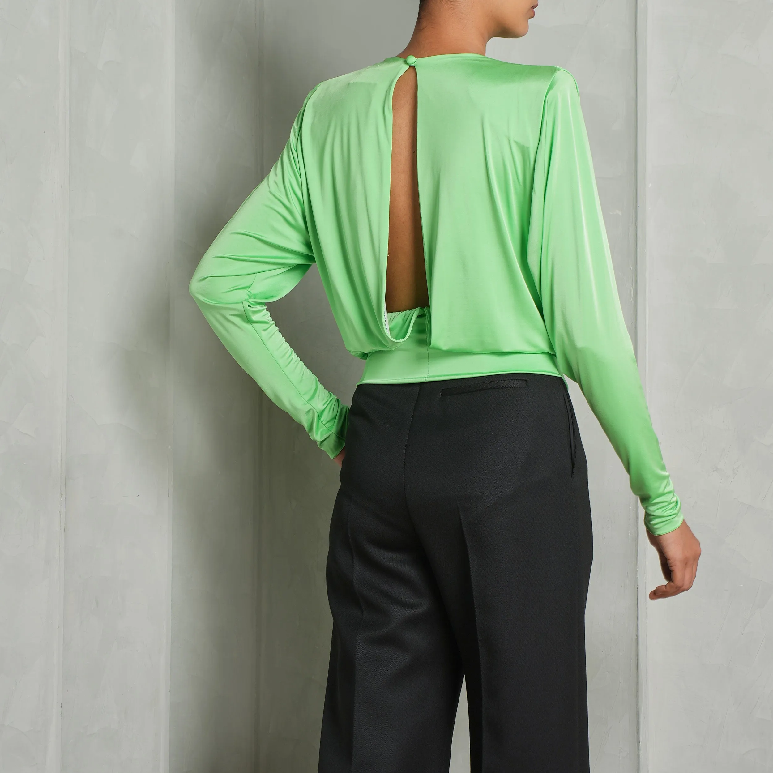 Draped Full-Sleeve Top