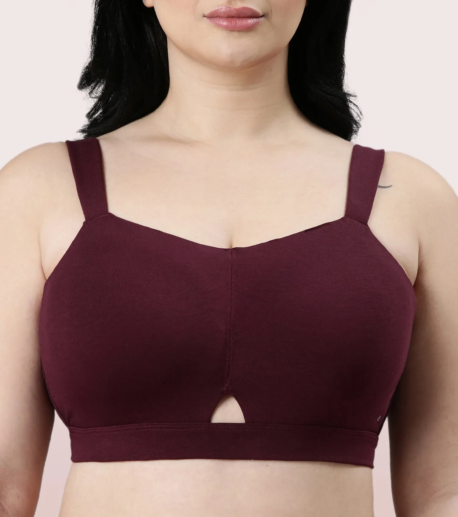 Enamor Cloud Soft A064 Cotton Full Support Minimizer Bra for Women -Padded ,Wirefree and  Full Coverage