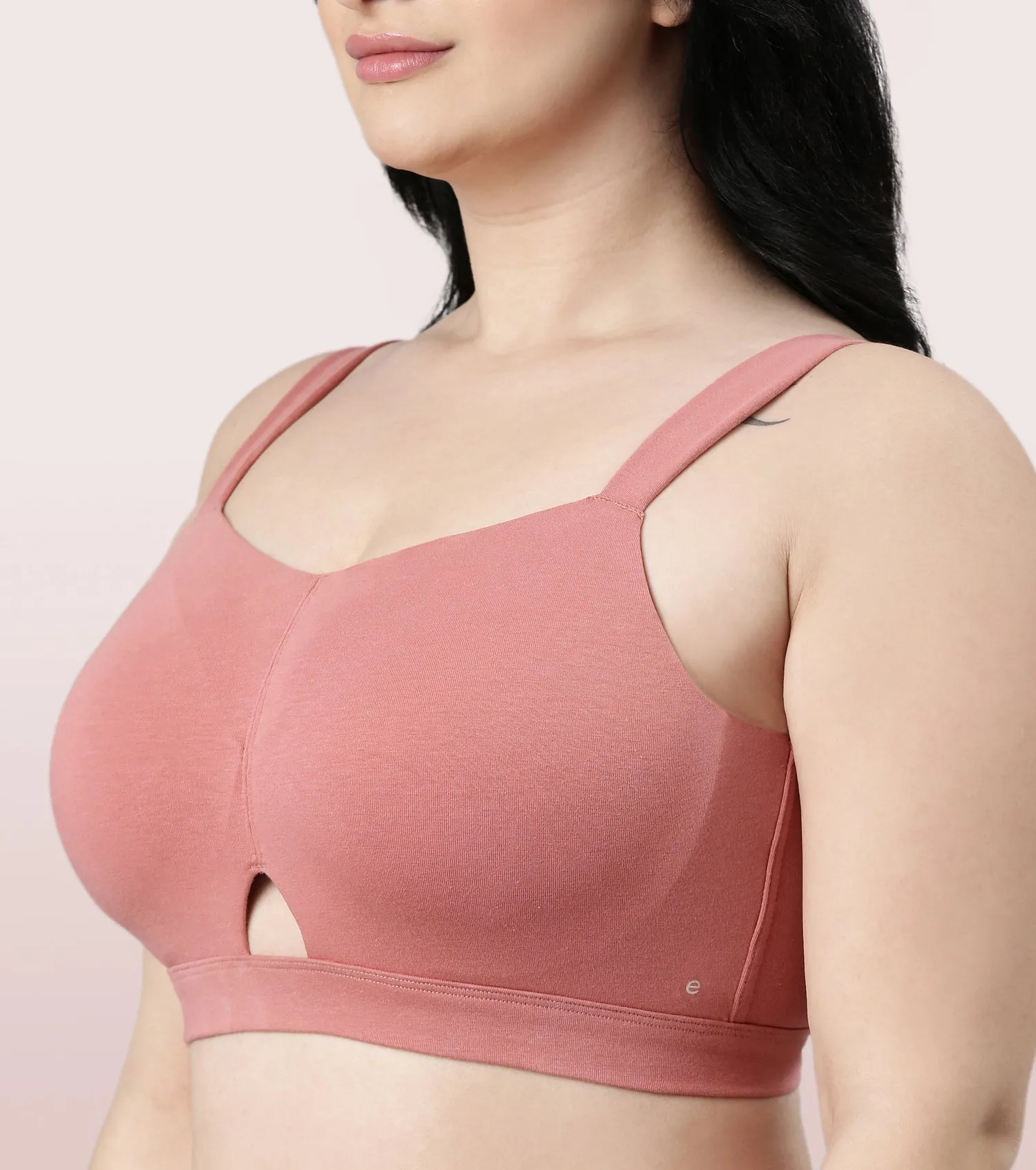 Enamor Cloud Soft A064 Cotton Full Support Minimizer Bra for Women -Padded ,Wirefree and  Full Coverage