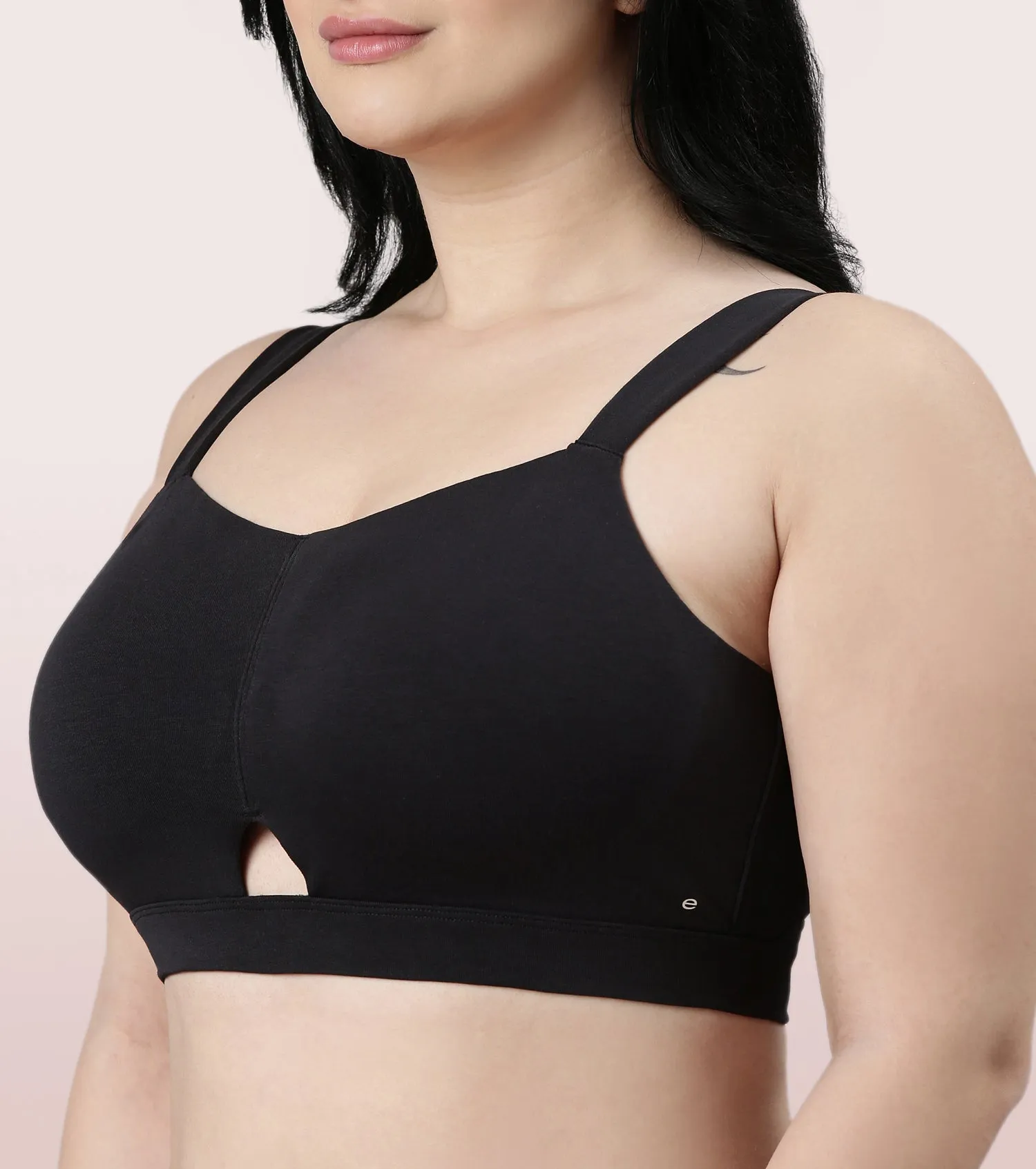 Enamor Cloud Soft A064 Cotton Full Support Minimizer Bra for Women -Padded ,Wirefree and  Full Coverage