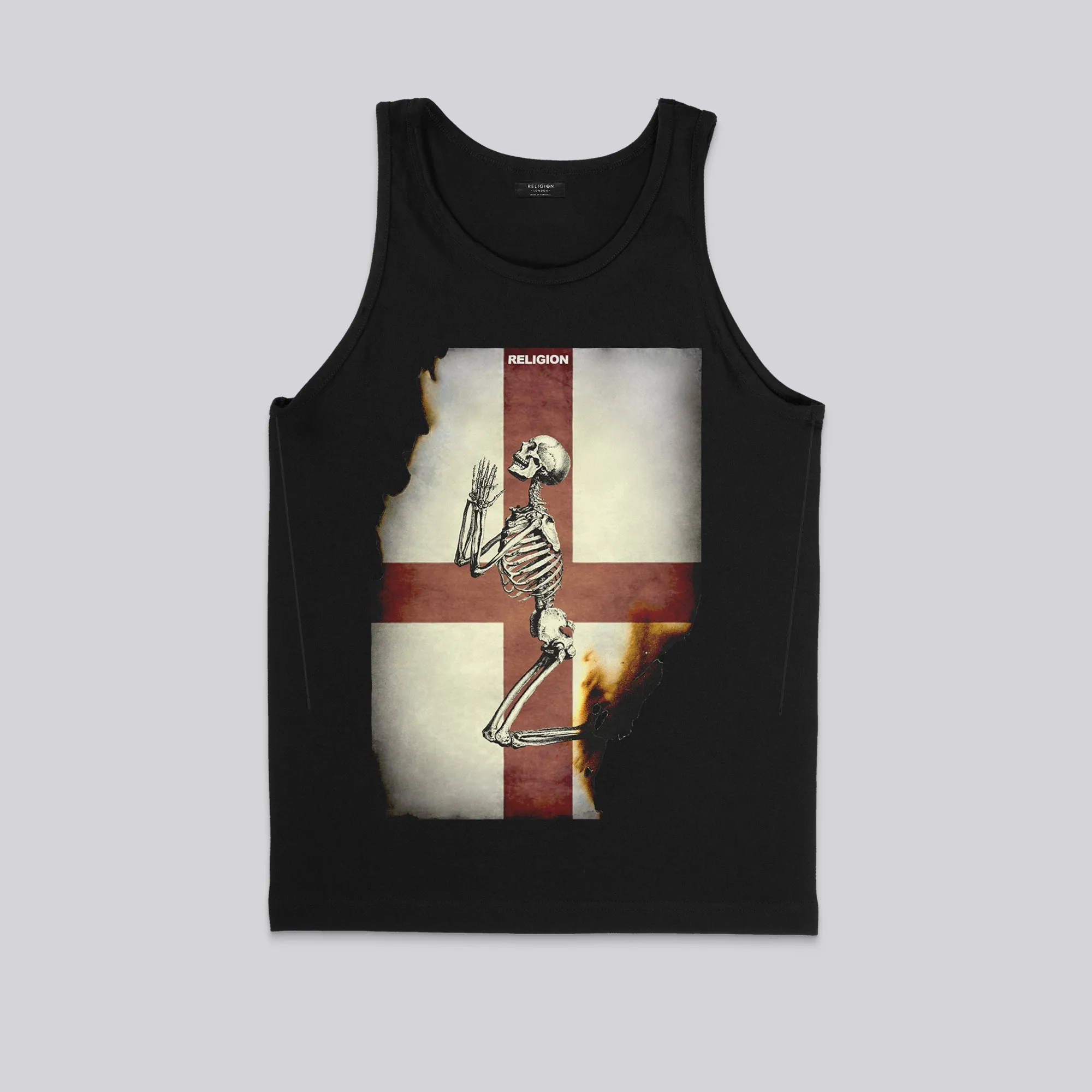 ENGLAND SKELETON VEST BLACK