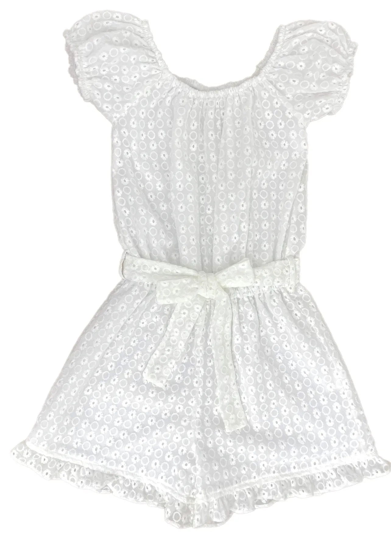 Eyelet Romper | White (6)