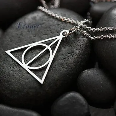 Fashion (Triangle Shape) Silver Alloy Pendant Necklace