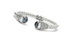 Fiorella Bangle- Grey Pearl