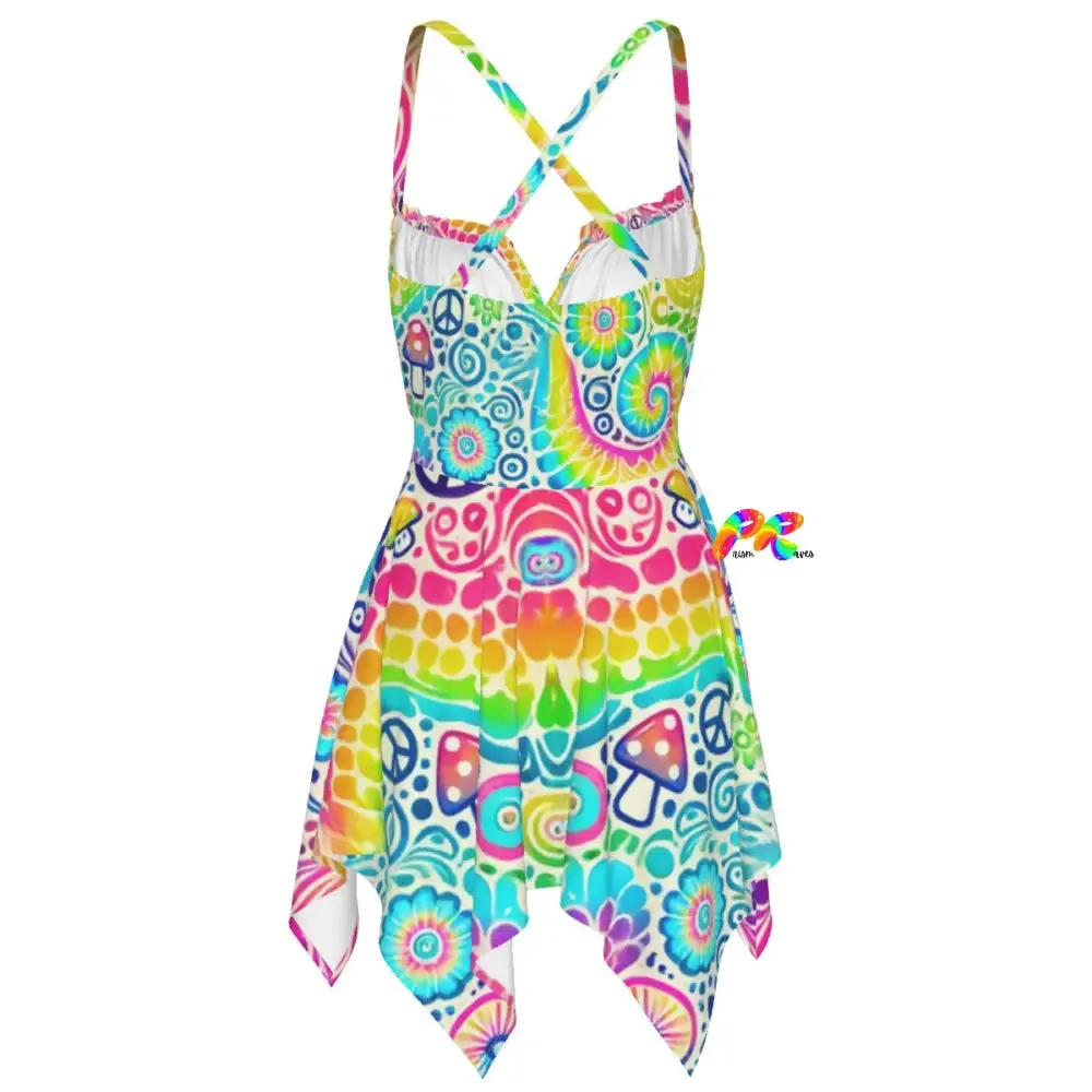 Garden Tie Dye Rave Fairy Dress