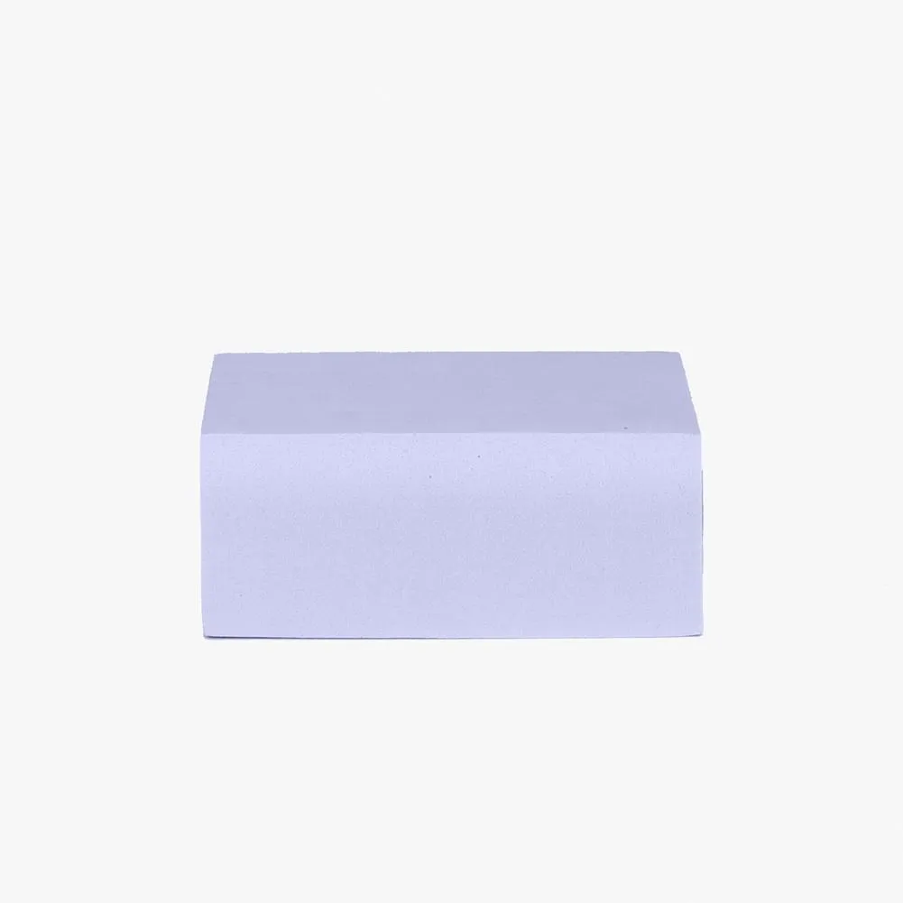 Geometric Foam Styling Props for Photography - Short Square 10cm (Periwinkle Purple)