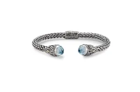 Gili Bangle- Blue Topaz