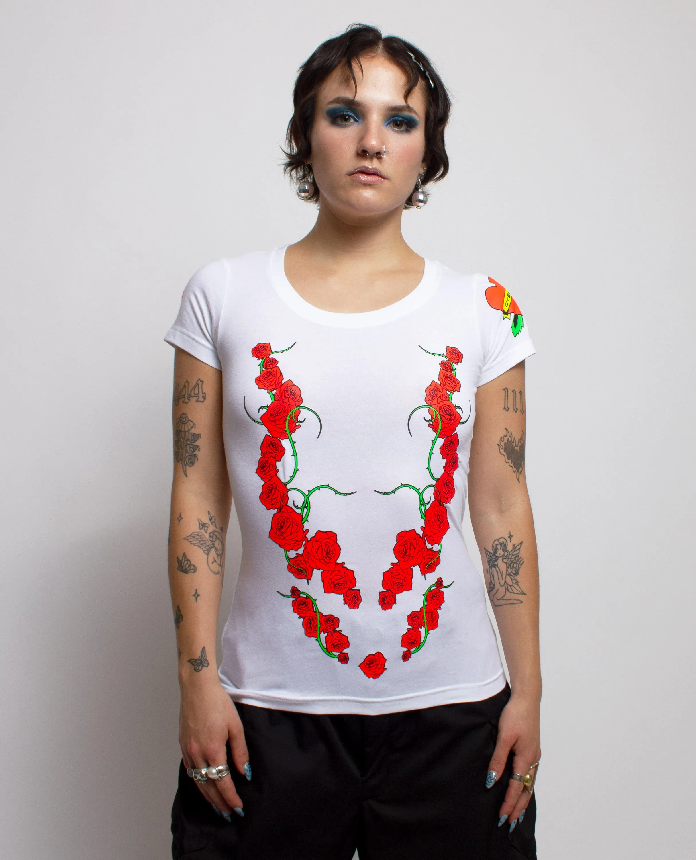 GIRLS TATTOO ROSE T-SHIRT