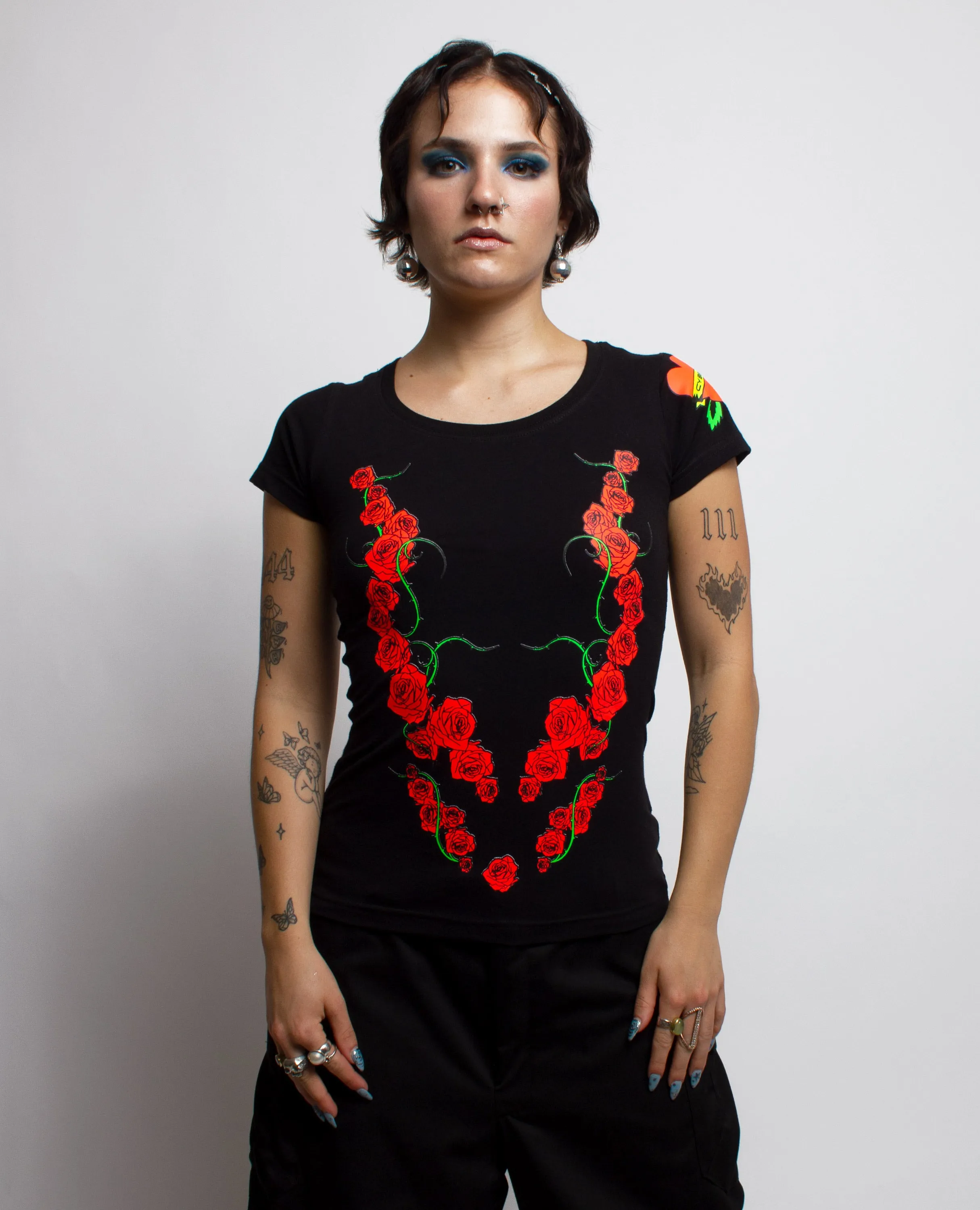 GIRLS TATTOO ROSE T-SHIRT