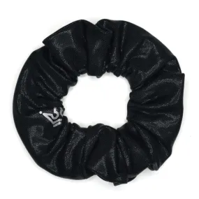 Glitter Black Zipper Scrunchie