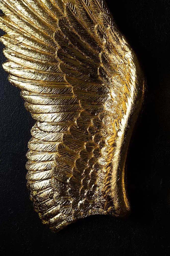 Golden Angel Wings Wall Art