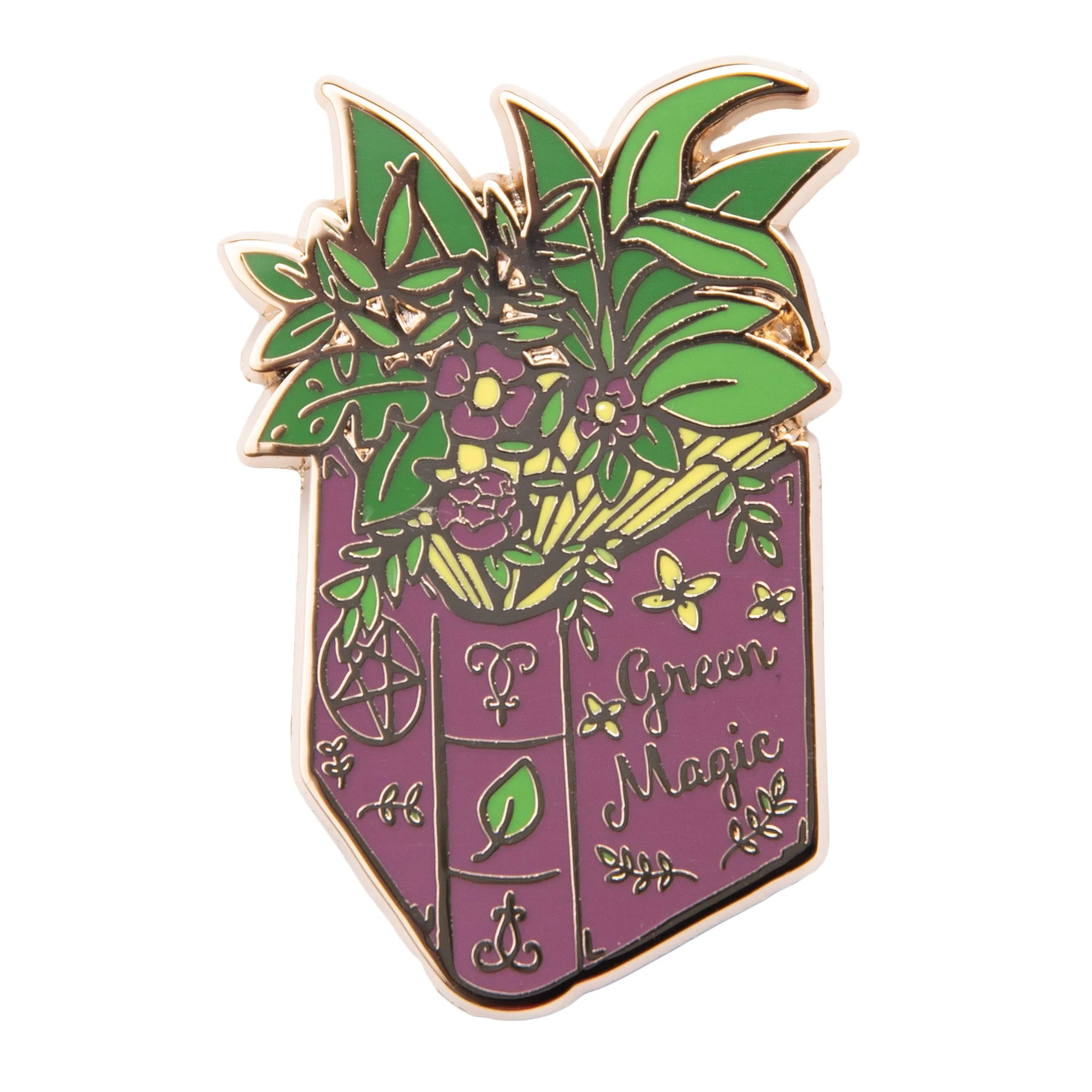 Green Magic Spell Book - Enamel Pin