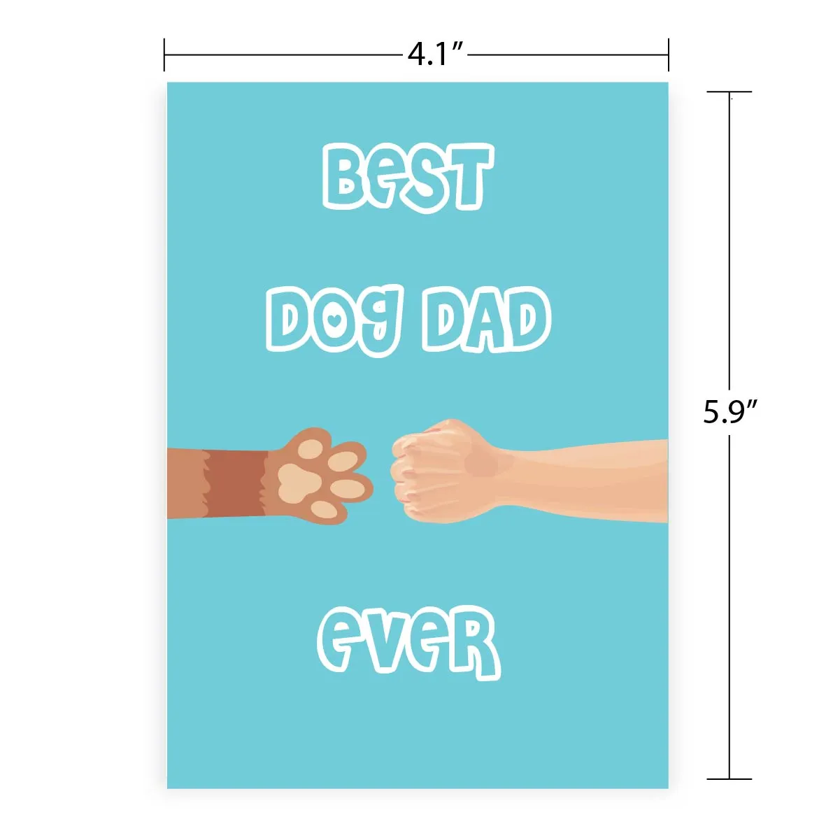 Greeting Card For Dad - Best Dog Dad Ever