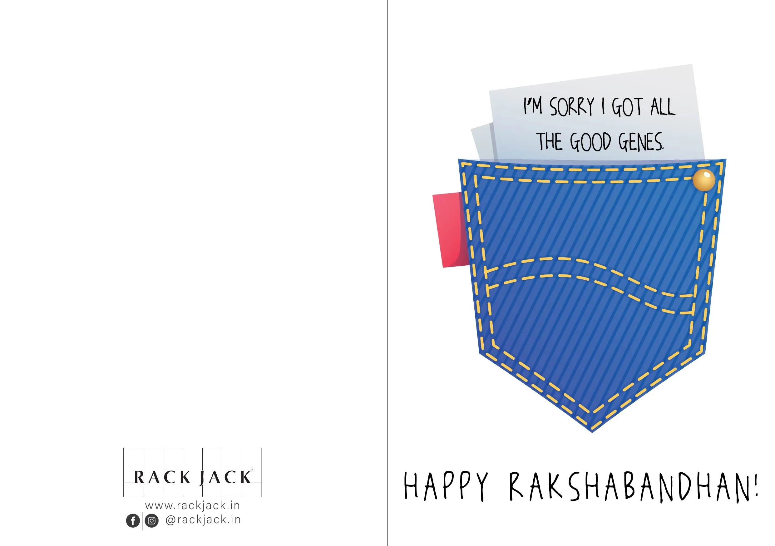 Greeting Card For Rakshabandhan - Got All The Good Genes