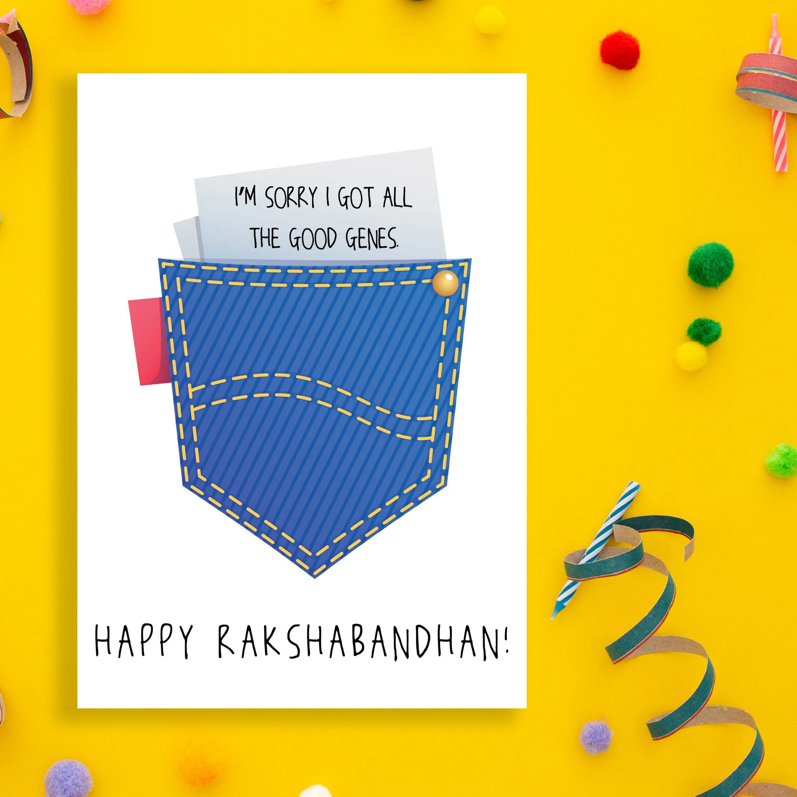 Greeting Card For Rakshabandhan - Got All The Good Genes