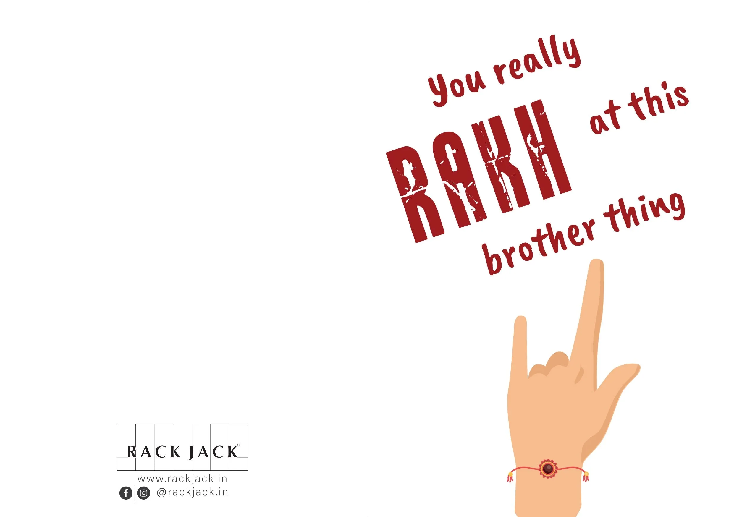 Greeting Card For Rakshabandhan - Rakh At This Brother Thing