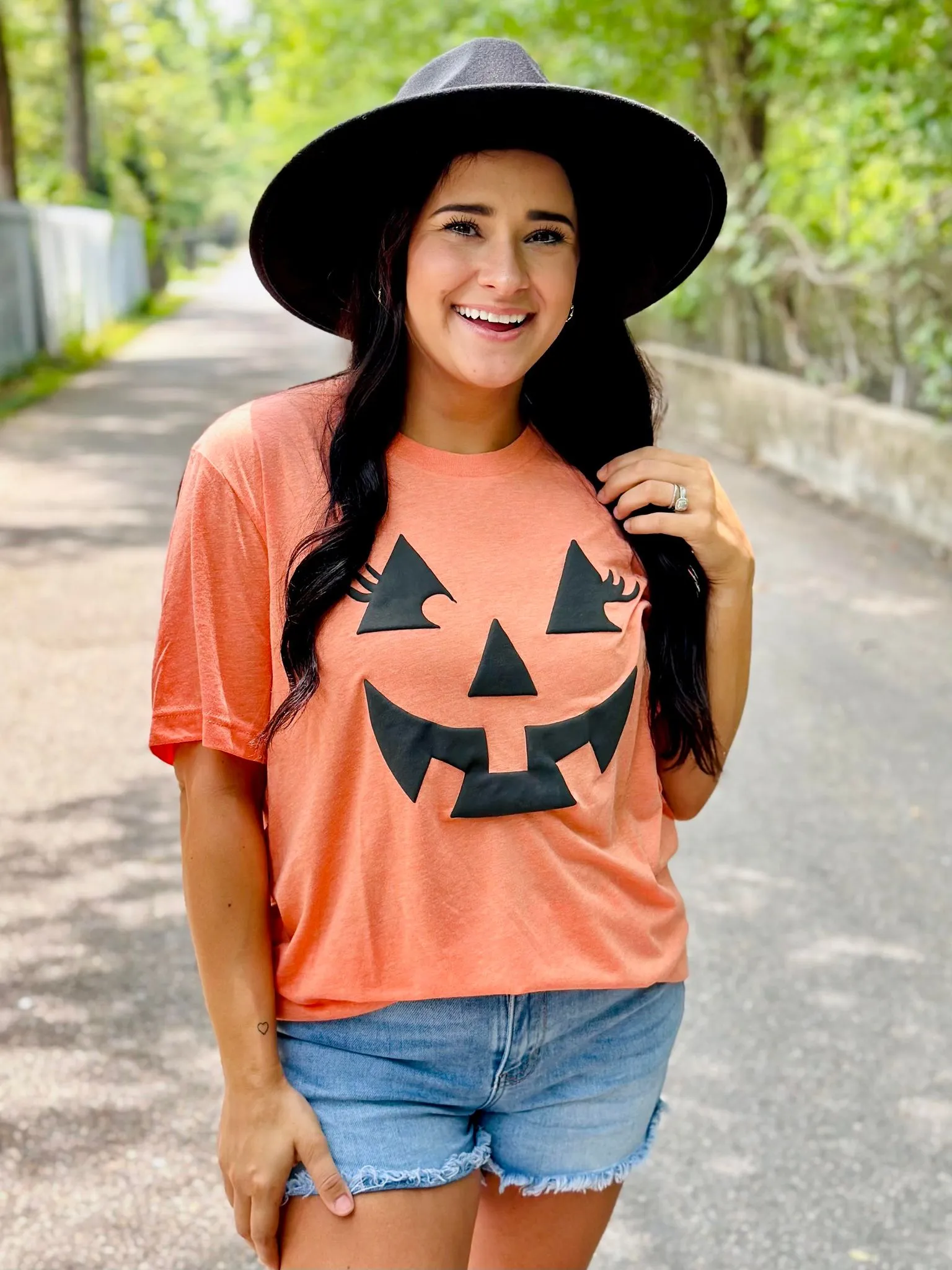 Halloween Jacko lantern Pumpkin Puff Tee