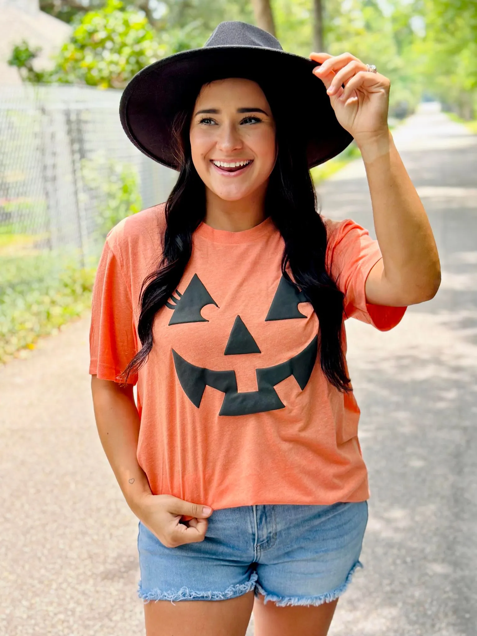 Halloween Jacko lantern Pumpkin Puff Tee