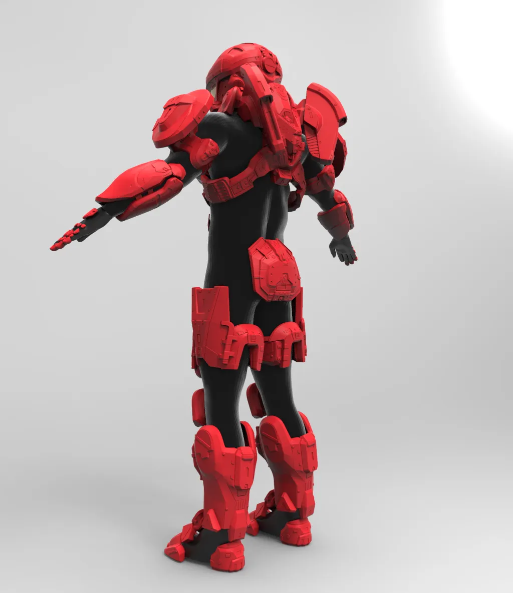 Halo 4 Recon Armor with MA37 Rifle