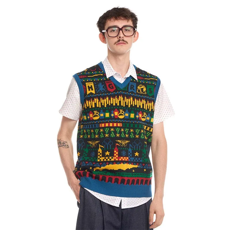 Harry Potter Christmas Knitted Vest Top