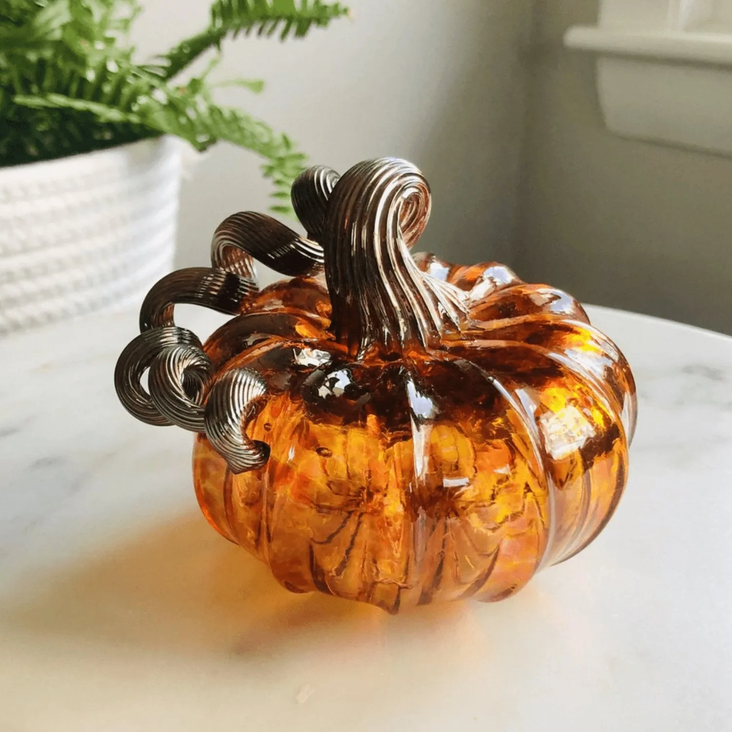 Harvest Glass Pumpkin - Assorted Sizes