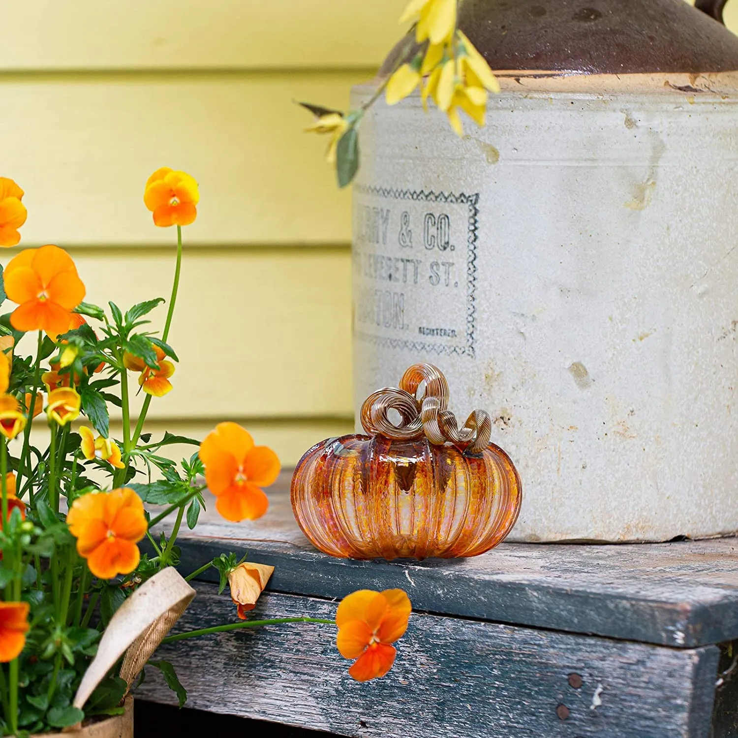 Harvest Glass Pumpkin - Assorted Sizes