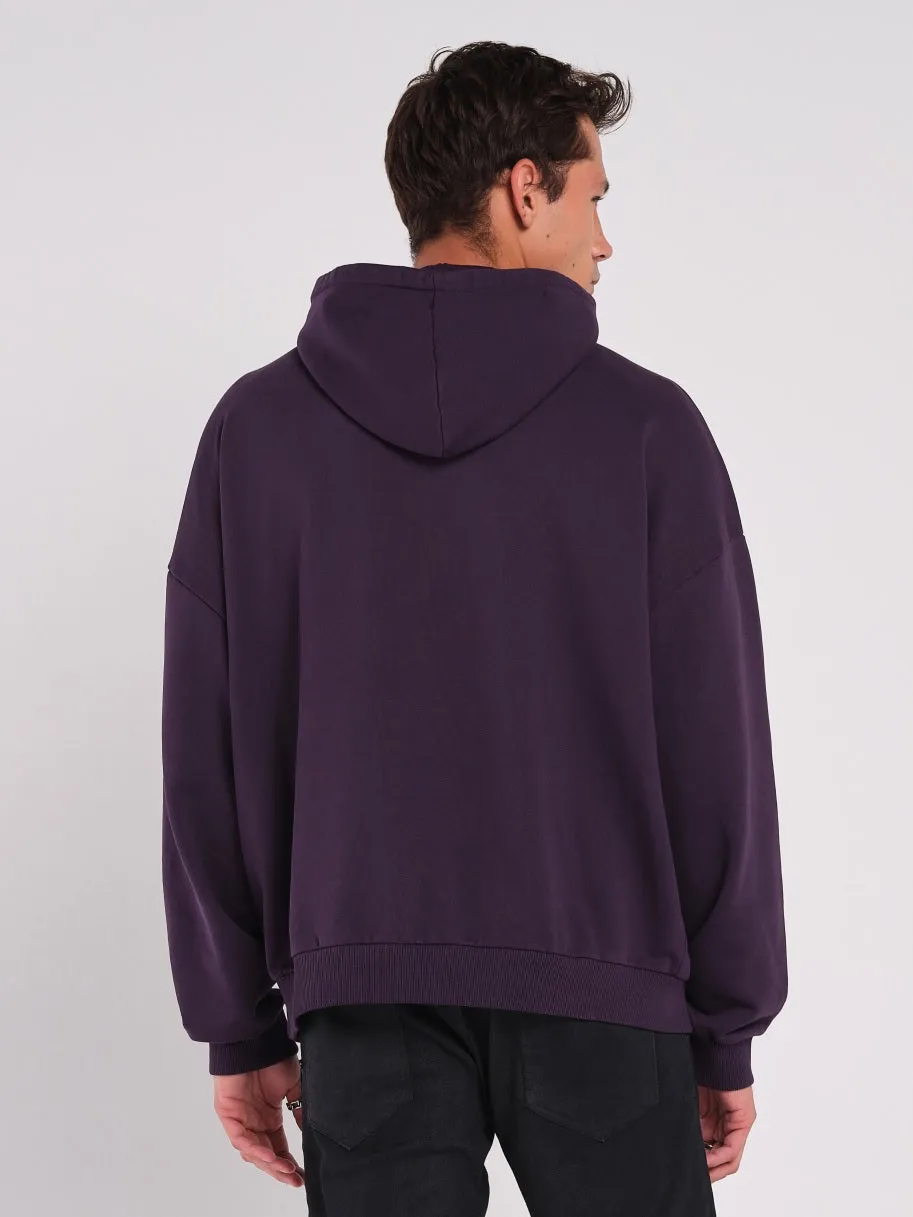 Hoodie Unisex in Purpur Purpley