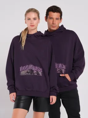 Hoodie Unisex in Purpur Purpley