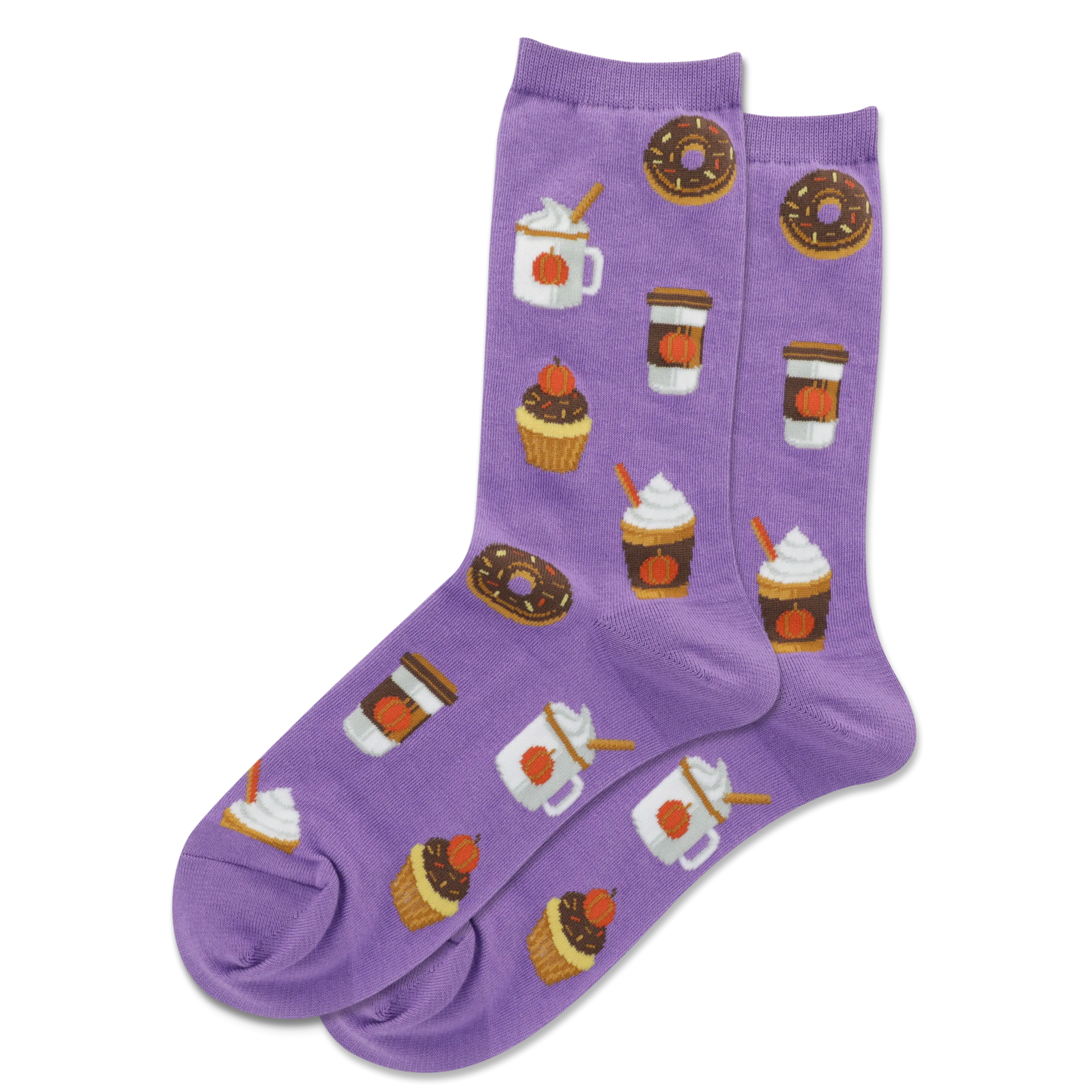 HOTSOX Women's Pumpkin Spice Crew Socks