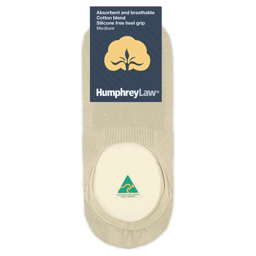 HUMPHREY LAW - 56IN - COTTON INVISIBLE SOCK WITH SILICONE FREE HEEL GRIP