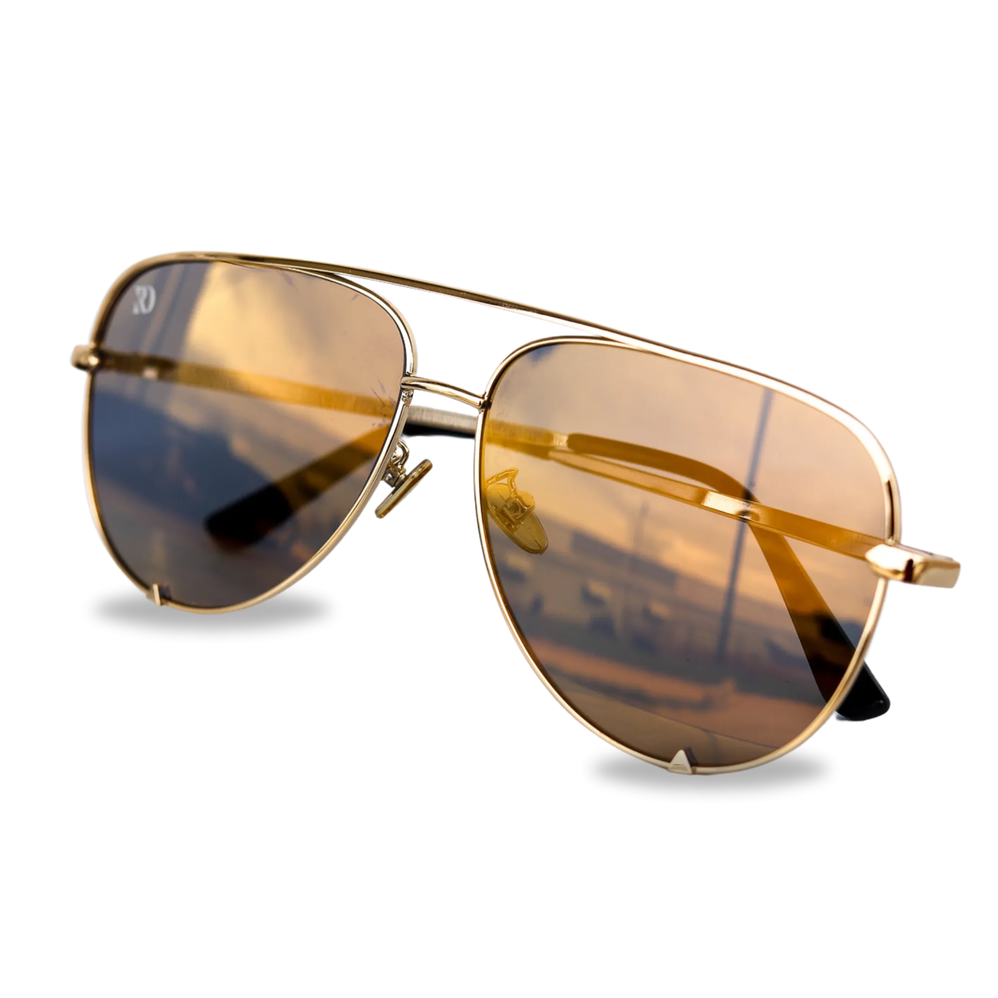 LAREDO AVIATOR SUNGLASSES | RD (light gold)