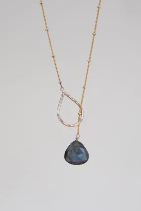 Lariat Necklace - Labradorite