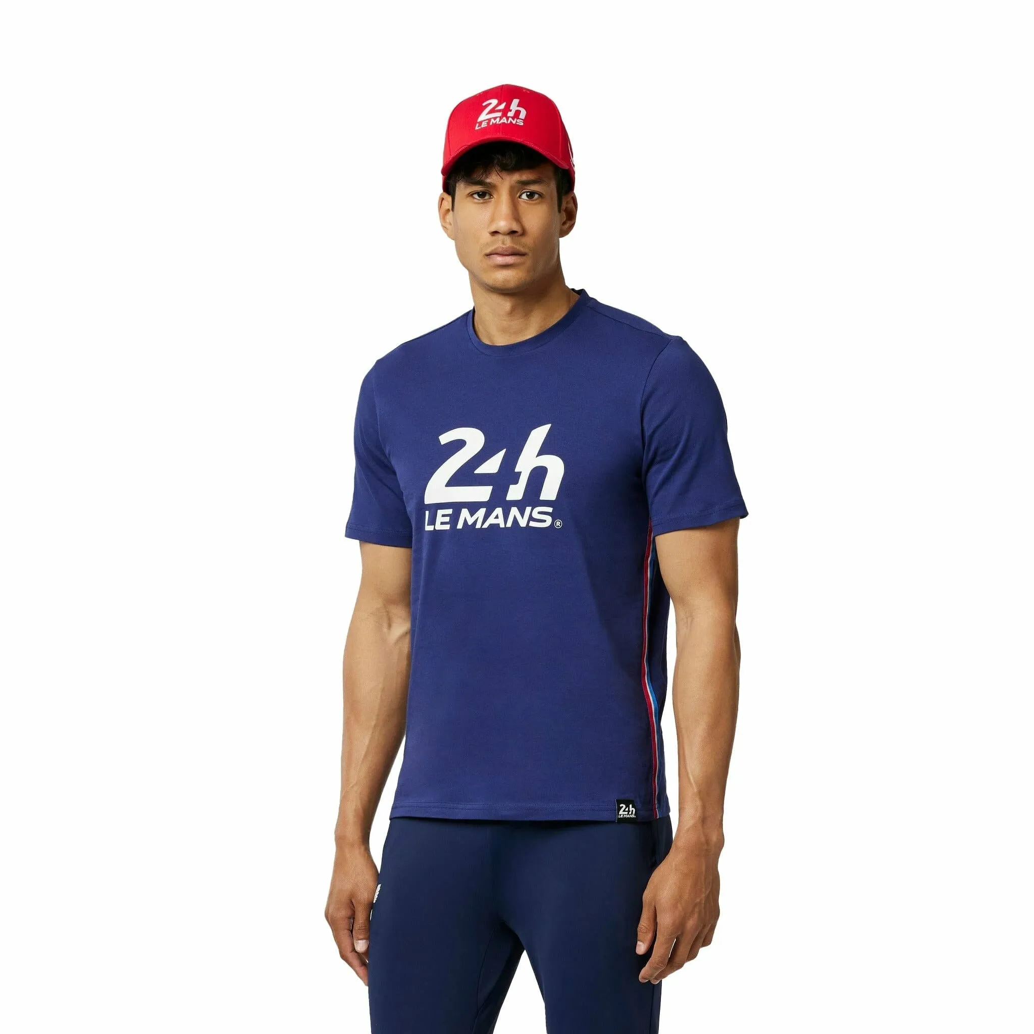 Le Mans 24 Hours Men's Heritage Large Logo T-Shirt - White/Navy