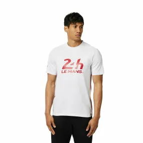 Le Mans 24 Hours Men's Heritage Large Logo T-Shirt - White/Navy