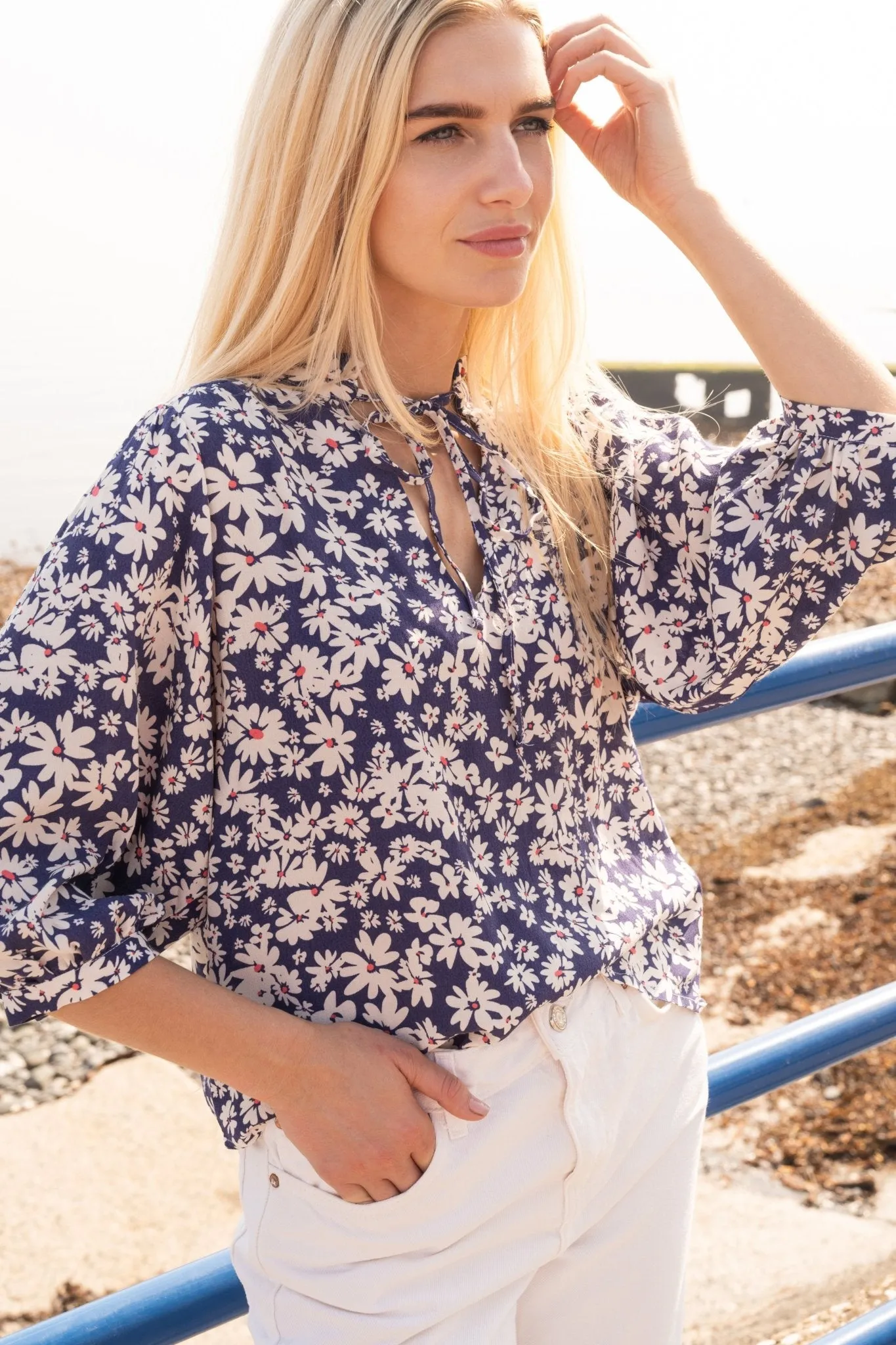 Lola Blouse - Indigo Daisy