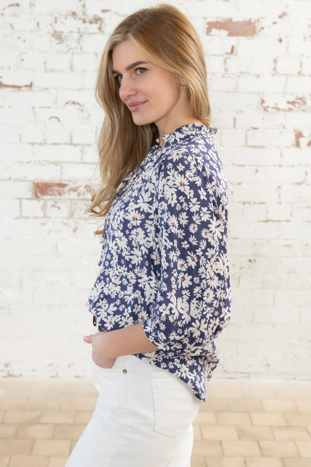 Lola Blouse - Indigo Daisy