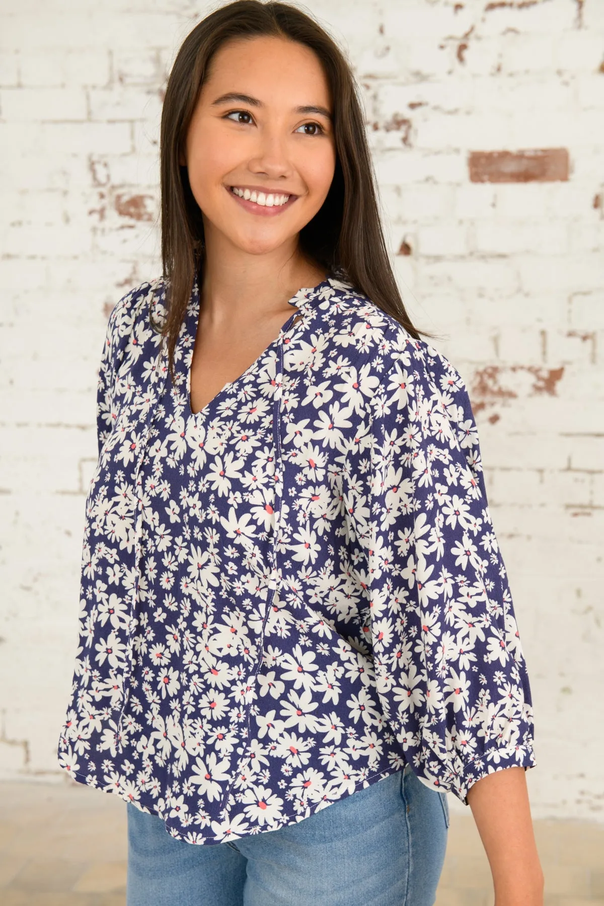 Lola Blouse - Indigo Daisy