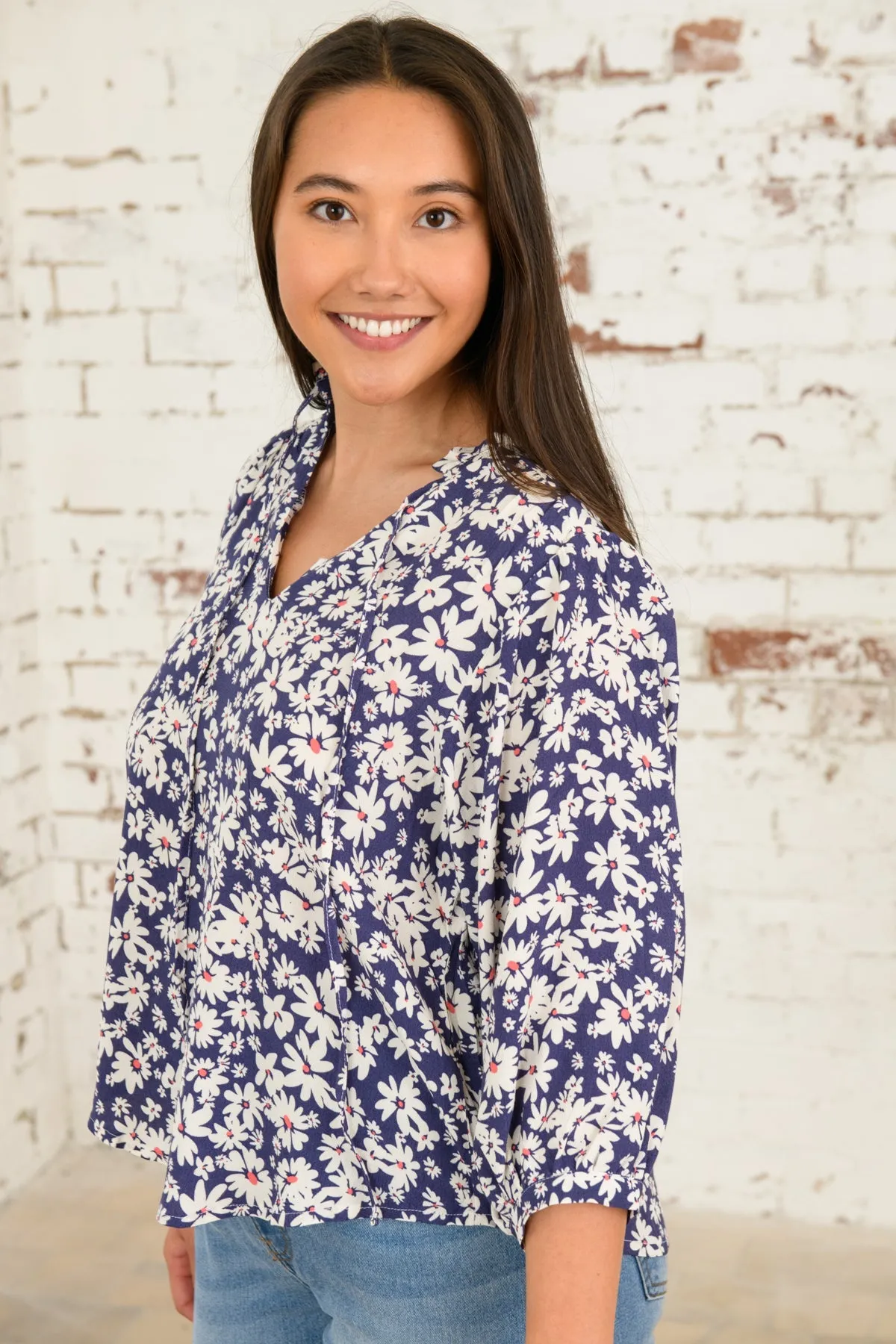 Lola Blouse - Indigo Daisy