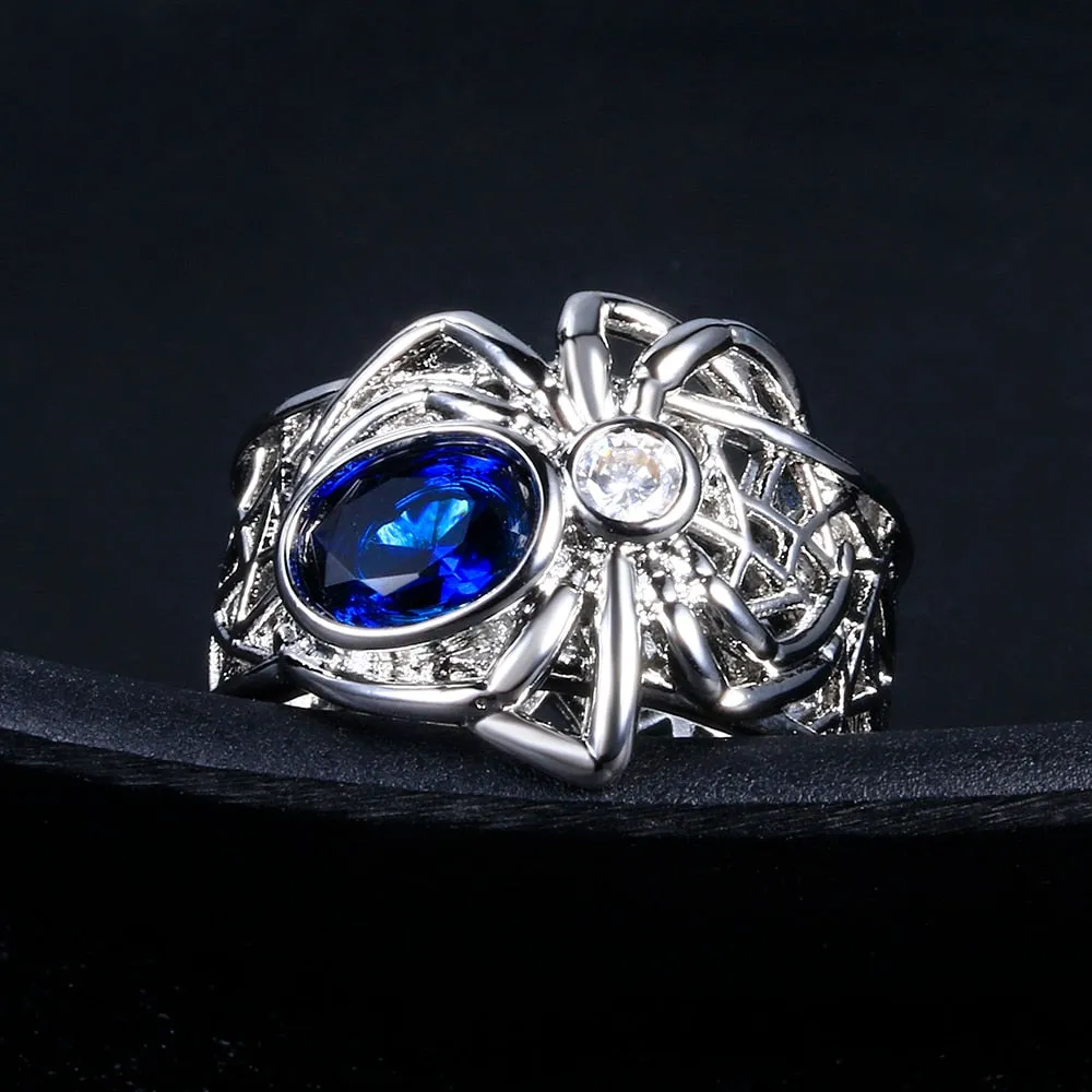 Luxurious Spider S925 Silver Crystal Ring