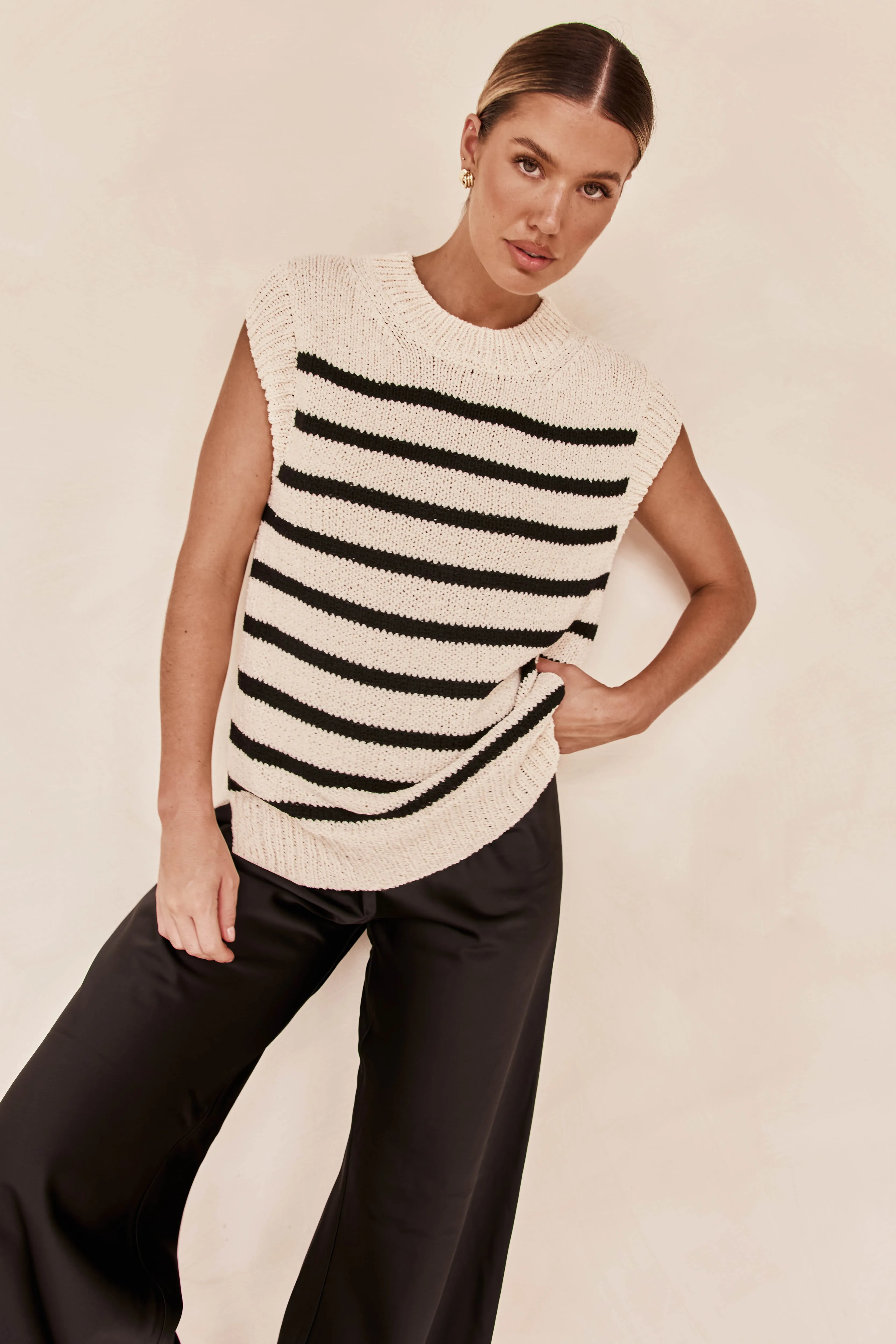 Maeve Knit Top (Cream)