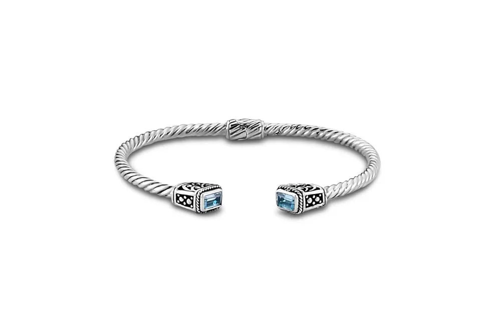 Maria Bangle- Blue Topaz