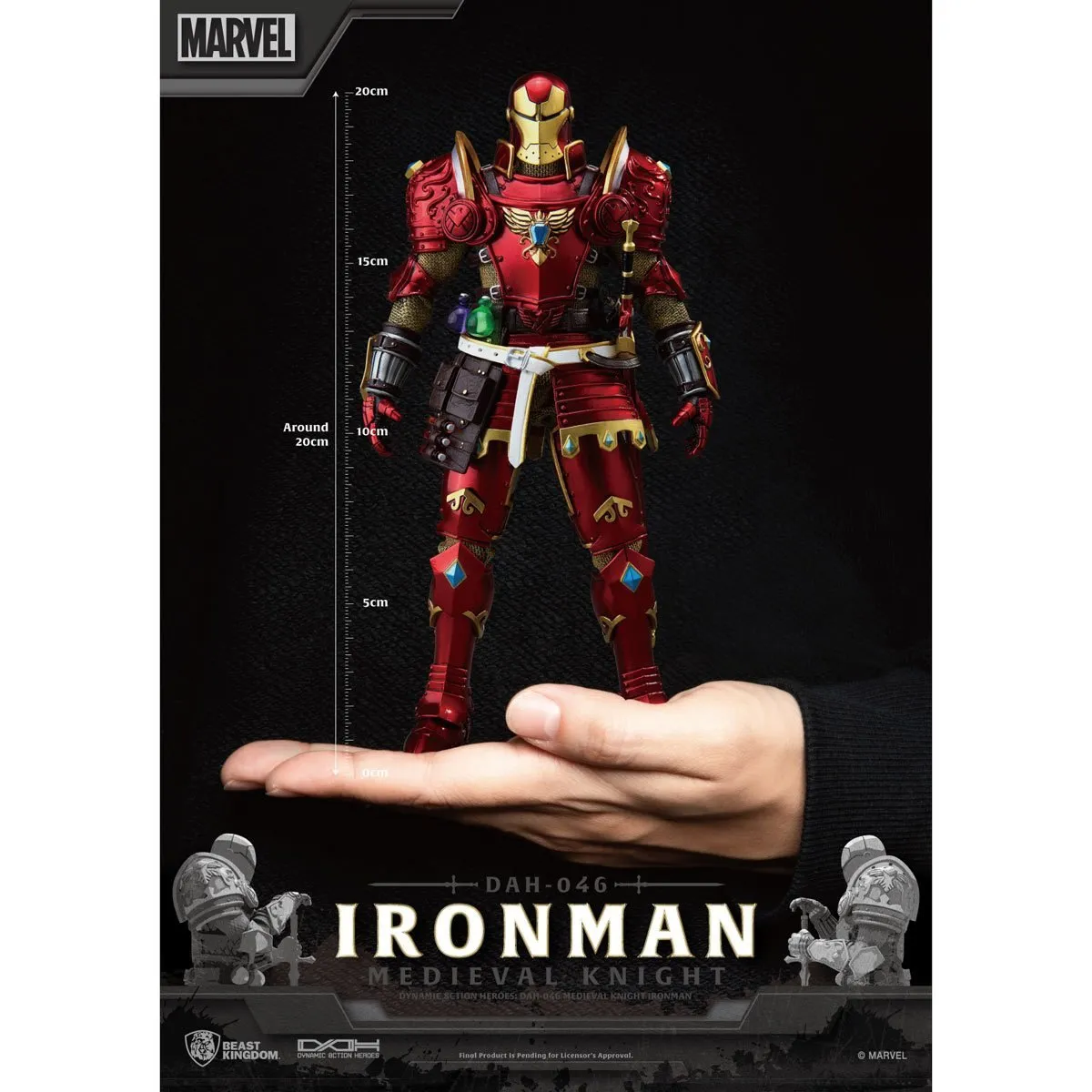 Marvel Dynamic 8ction Heroes DAH-046 Medieval Knight Iron Man