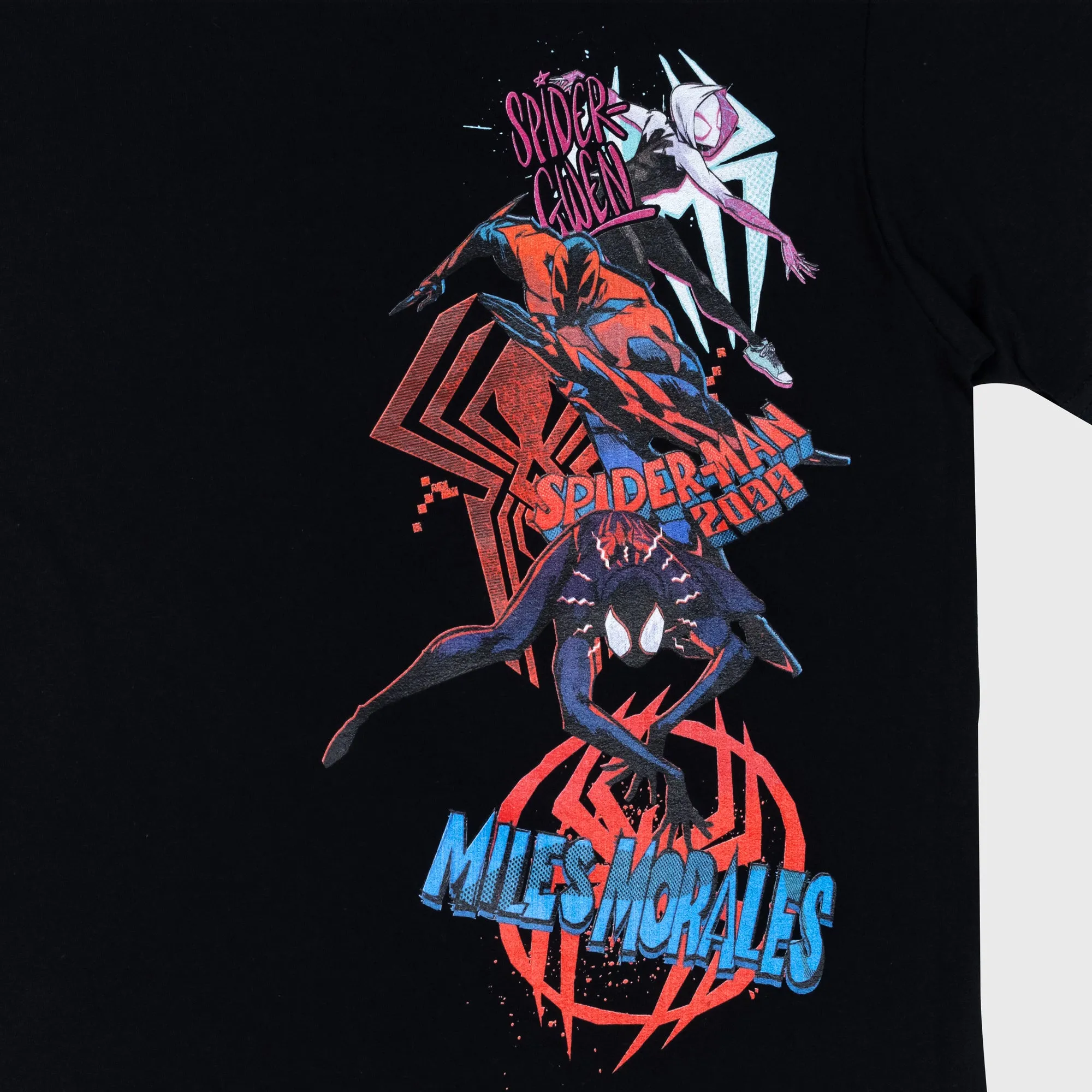 Marvel - Mile Morales, Spider-Man 2099, and Spider-Gwen Tee