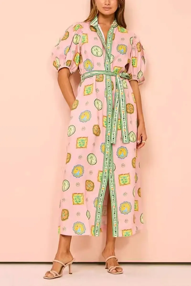 Mature Graphic Maxi Dress